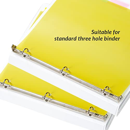 Seashell SS100703 5-Tab Plastic Binder Dividers, Insertable Index Dividers For 3 Ring Binders, Letter Size, Durable, Assorted Colors, School Subject Binder Organizers, Pack Of 6 Sets thumb #3