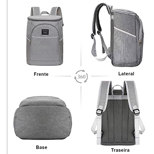 Bolsa De Pesca/praia Ou Camping Térmica Denuoniss Cinza