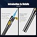 Visual Fault Locator,100-120KM Fiber Optic Cable Tester Meter, VFL Red Light Pen Light Source Testers(Black)