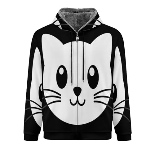 Chaqueta polar con capucha hombre cálida解决frío con cremallera para exterior 3