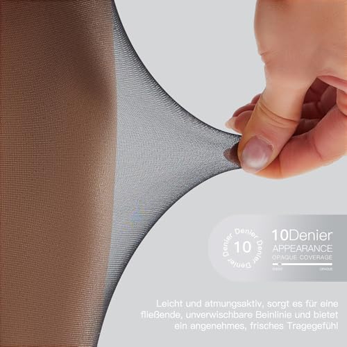 Image of Yilanmy Toeless Pantyhose for Women 3 Pairs 10D Ultra Thin Sheer Tights Without Toes Open Toe Stockings for Sandals