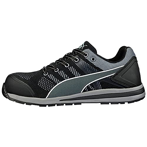 PUMA Safety Elevate Knit Black Low ASTM SD Work Shoes Safety Toe Metal Free Fiberglass Toe Cap Slip Resistant Men3