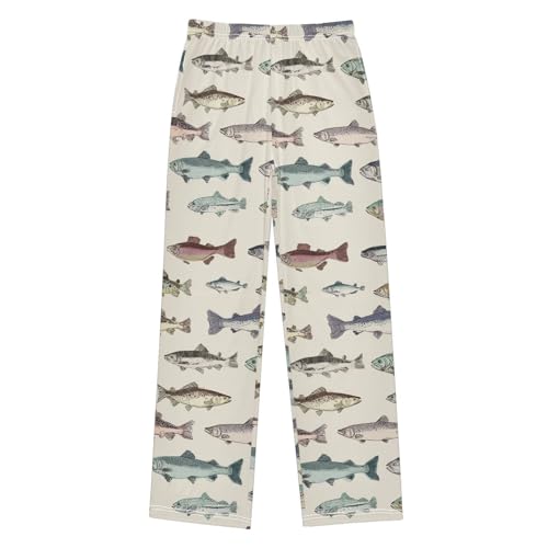 Pajama Pants Retro Electric Guitars Pajama Jogger Sleep Pants Lounge Bottoms S