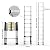 Telescoping Extension Ladder 10.5FT, Aluminum Telescopic Ladders with Carry Bag for Outdoor Indoor Use