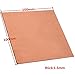 LTKJ 1pc 99.9% Pure Copper Cu Metal Sheet Plate for Handicraft Aerospace 1.5mm x 100mm x100mm