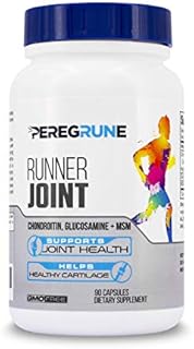 PEREGRUNE Runner Joint Support Supplement - Healthy Knees, Back, Cartilage, & Joints – 3X MSM, Glucosamine Chondroitin - GMP Certified Endurance Supplement for Running and Athletes – 90 Capsules