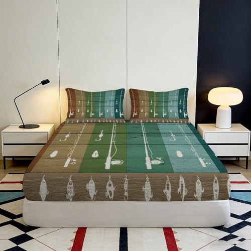 Drap-housse harpe vintage impression 3D haute définition microfibre - 4