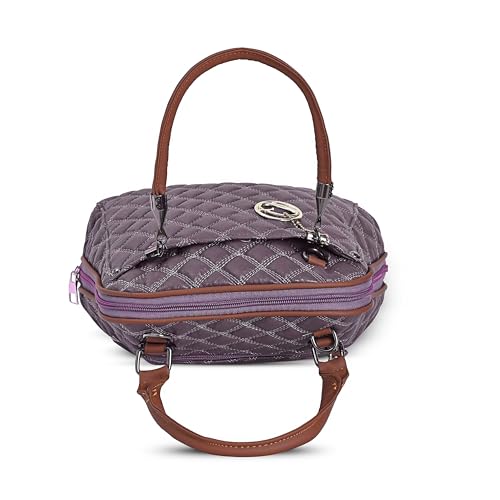 Image of AJANTA QIARRA Women Luxe Artificial Leather Premium Quilted Satchel Bag | Handbag with Detachable Slings