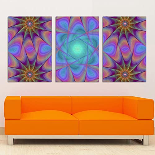 Tableau moderne de qualité supérieure à motif géométrique circulaire et abstrait