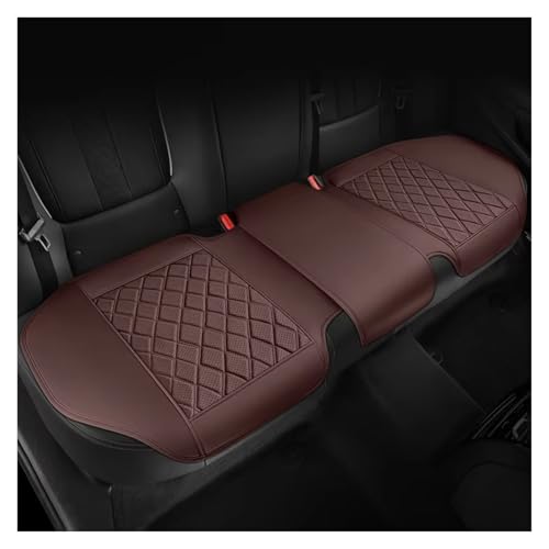 Pbqenxb Funda Asiento Coche Ajuste Universal para VW para Tiguan para Polo 9N GOL G3 G5 ID4 para Golf 8 7 6 5 4 Cojín Accesorios Funda Universal PU Asiento Coche 1 Pieza(G 1PC-Coffee)