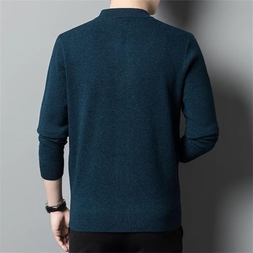 Men's Wool Knit Cardigan Sweater Long Sleeve Zipper Thick Fall Winter Casual Warm Outerwear2