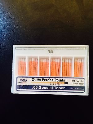 Bulk Gutta Percha Points .06#15 5x Of 60/pk (300 Total Pieces)