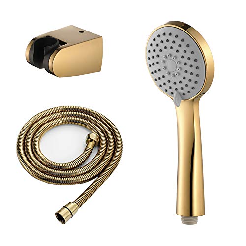 Ensemble de douche à main levée haute pression en or titanium avec pomme de douche