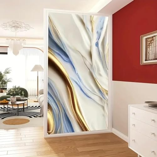Image of TEKCOOL Premium Wall Stickers DIY Wallpaper Vinyl Marble Peel and Stick Waterproof Wallpaper for Home Kitchen Countertop Cabinet Furniture Oil Proof Kitchen Stickers(60x200cm)(Premium Ocean Gold-1pc)!