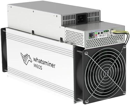 TheTechWave - Whatsminer M60S+ 194 17.5J/T 3395W Bitcoin ASIC Miner Crypto Mining Machine Includes PSU Power Supply USA Stock