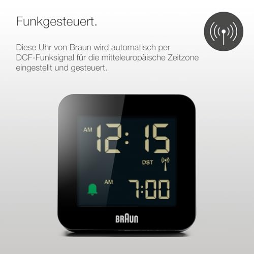 Funkwecker Braun für Mitteleuropa (MEZ)