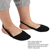 Buty do tańca z półpodeszwą, rytmiczne buty gimnastyczne, oddychające, elastyczne, antypoślizgowe, półpodeszwa, baletowe, do tańca, jogi, ćwiczenia (L, czarny)