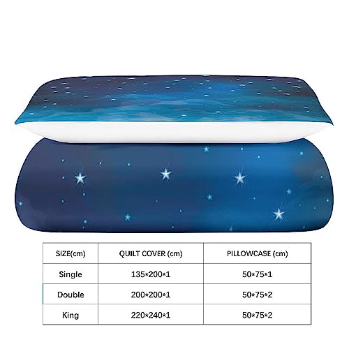 Couette légère Cosmos microfibre 3D anti-glisse avec zip lit simple