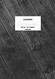  Cuaderno A4 Forrado - Suelos de madera negra intemporal: Cuaderno XXL de gran diseño con tapa blanda - 110 páginas A4 - Ideal para alumnos, ... para la oficina, la universidad o la escuela.