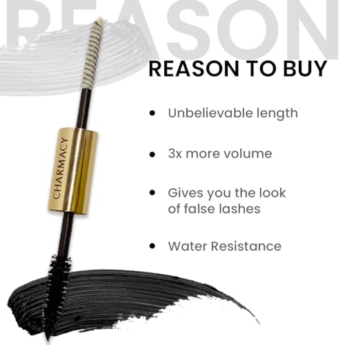 Charmacy Milano True or False Mascara 8G Intense (Black) - 8 g, Volumizing, Lengthening, Buildable Mascara, Clump Free, Vegan, Cruelty-Free, Non -Toxin… - Image 3