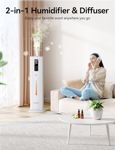 VAGKRI-12L-Humidifiers-for-Large-Room-Last-120-Hours-Cover-up-to-1000ft-Top-Fill-Ultrasonic-Cool-Mist-Humidifier-3-Mist-Level-24H-Timer-Essential-Oil-Diffuser-Humidifiers-For-Bedroom-Home VAGKRI 12L Humidifiers for Large Room Last 120 Hours Cover up to 1000ft Top Fill Ultrasonic Cool Mist Humidifier 3 Mist Level 24H Timer Essential Oil Diffuser Humidifiers For Bedroom Home