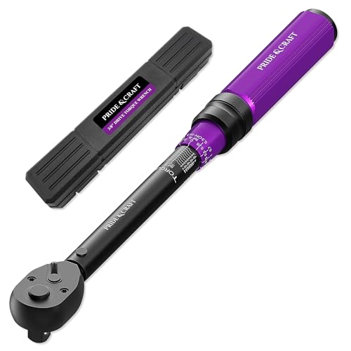 Clé dynamométrique 3/8 PRIDE&CRAFT 5-50 lbf.ft de haute précision violette - 2