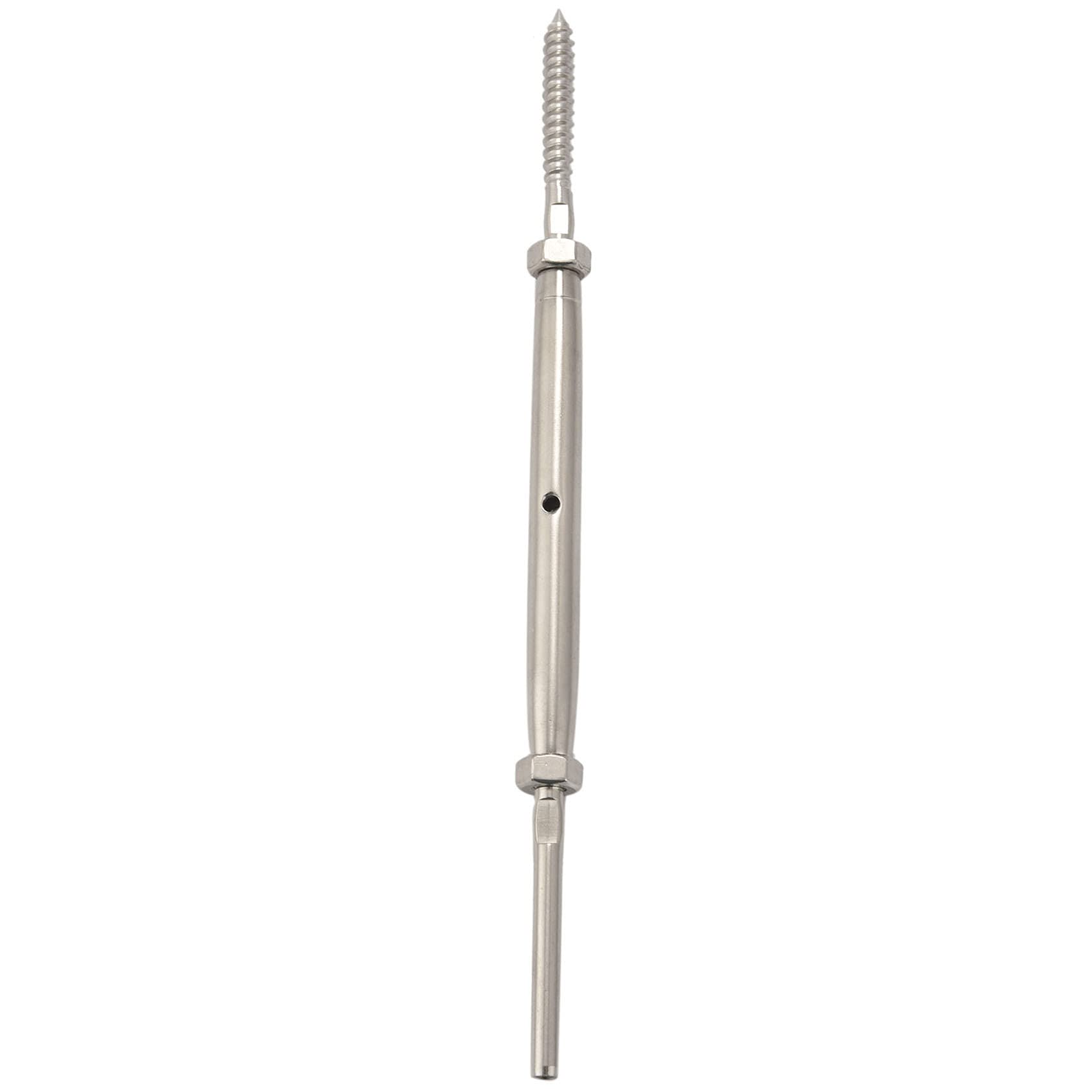 De Hebilla De Tornillo De Troquel Tornillo De Retención Para De Barandillas De Cubierta De Cable De 1/8 Pulgadas, Acero Inoxidable T316 Marino (Lote De 10)