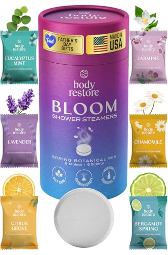 Body Restore Shower Steamers Aromatherapy 6 Pack – Fathers Day Gift for Dad, Birthday Gifts for...