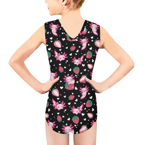 Image of Girls Swimsuit 3-14Y One Piece Swimwear Sleeveless Girls Bathing Suit