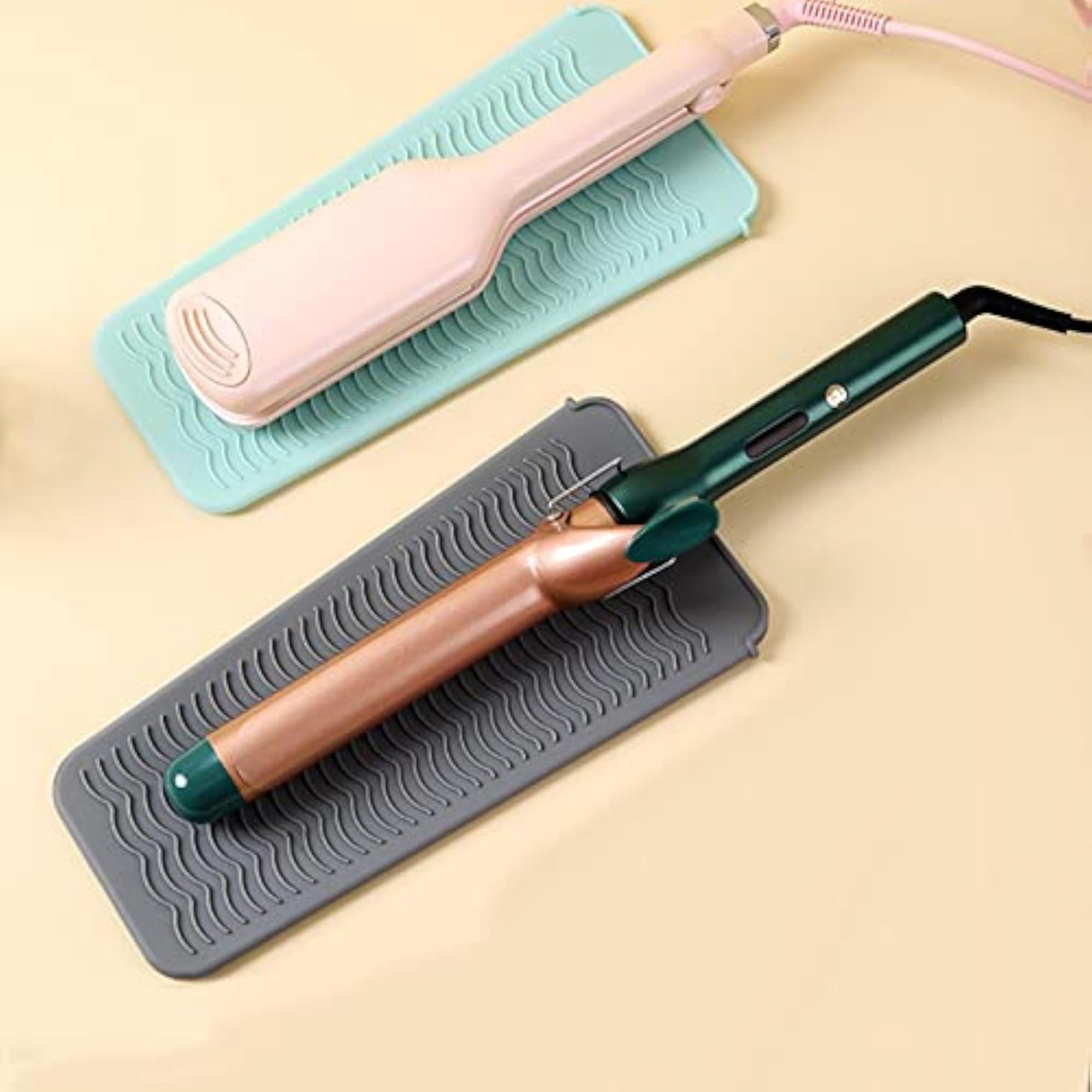 Silicone Heat Resistant Mat Pouch for Curling Iron