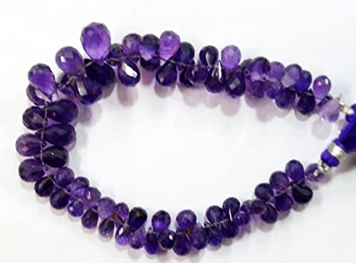 Perles améthyste africaine en briolettes pour sublimer vos looks d'été