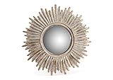 ▪ Matière : Polyrésine ; Miroir Soleil en polyrésine Agathe 20 cm
