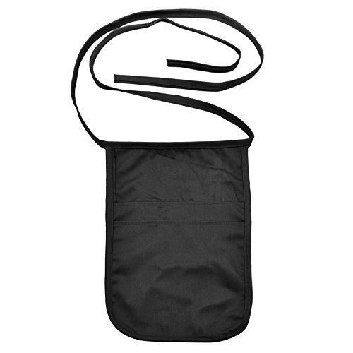 Opromo Money Pouch with Extra Long Waist Ties, Chef Apparel Belt Pouch, 8.5 x 13 inches-Black-50 PCS