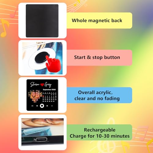 Imán Decorativo Rectangular con Música Personalizada miniatura 5