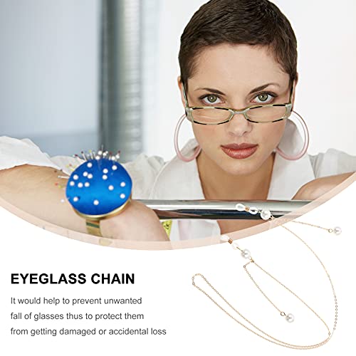 ABOOFAN 2 peças de suporte de corda para óculos de olho corrente com contas de pérola cordões para ó