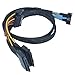 LetLinkSo PCIe 5.0 MCIO x8 to 2 x SFF-8639 Cable for U.2 NVMe SSD with 15Pin Power, 2.1ft(65 cm)