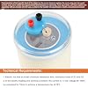 Double Wall Calorimeter PVC Large Capacity Heat Measurement Electric Kit for Physics Laboratory Experiments Students and Enthusiasts