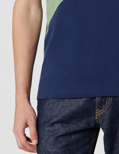 Image of Arrow Sport Men Regular fit Cotton Colour Blocked Short Sleeves Polo Shirt