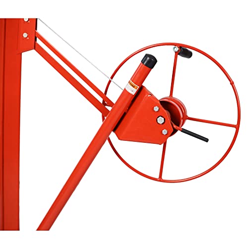 Drywall Panel Hoist Drywall Lift Rolling Panel Hoist Jack Lifter 16ft Red Color