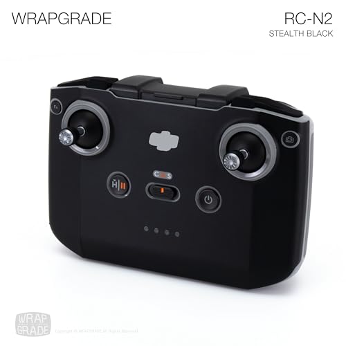 Image of WRAPGRADE Skin Stickers Compatible with DJI RC-N2 (Stealth Black)