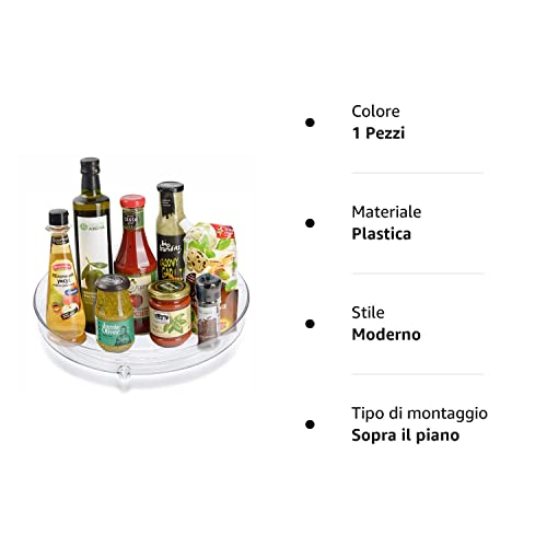 Generic 3YQH Condiment Spinning Plate, Acrylic