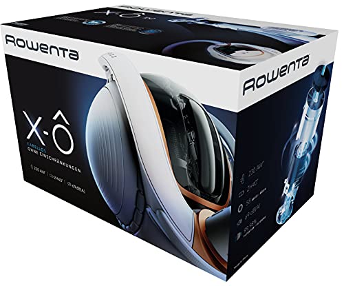 Rowenta Aspirateur sans fil, Silencieux avec seulement 69 dB(A), Léger, Puissant jusqu'à 230 AW, Autonomie jusqu’à 90 min, Jusqu'à 140 m2, 2 batteries amovibles, Flex, X-Ô 160, Blanc IX7777EA