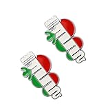 New 2x Italian Flag Alfa Romeo Snake Car Refit Emblem For Car Fender Trunk Lid Logo Metal Badge...