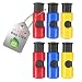 6pc Premium Quality ALAZCO Bag Clips - Value Set Food Fruit Bread Bag Cinch Non-Slip Grip EASY Squeeze & Lock