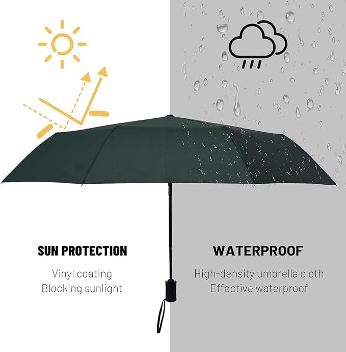 Image of Travel Umbrella Windproof Automatic Umbrellas big size for men, Umbrella for girls, Umbrellas for rain,Windproof umbrella Large for Man, Women Factory Outlet umbrellas