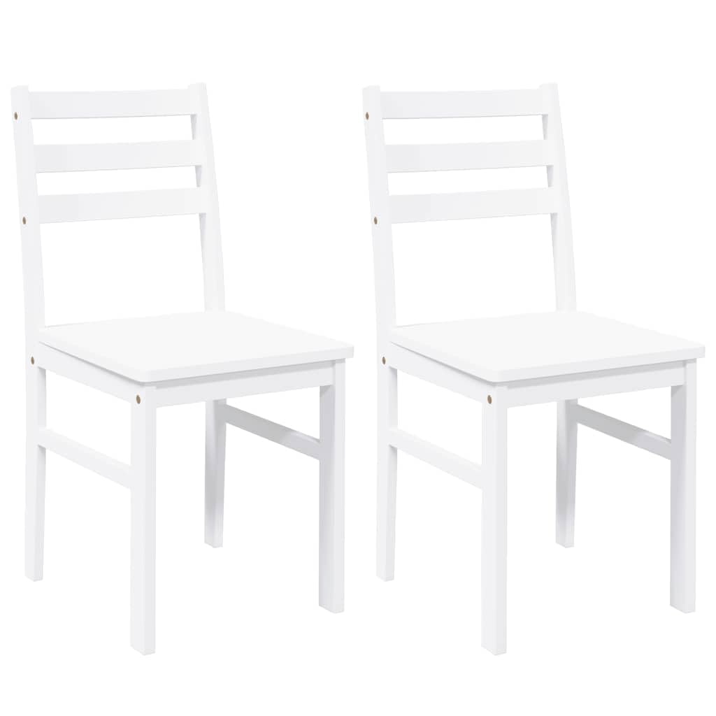 Lite drewno kauczukowe ergonomiczne Białe 2 szt.