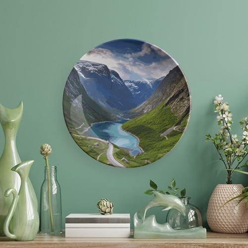 Plato decorativo de porcelana Norwegian Fjords 6 pulgadas miniatura 5
