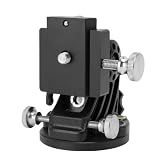 CFTGIW Base de Ajuste de Latitud para Skywatcher Astron Base de Ajuste de Latitud para Telescopio Astronómico Skywatcher Montaje de 0 a 90 Grados con Rosca de 3/8 de Pulgada de de Skyw (Todo Negro)