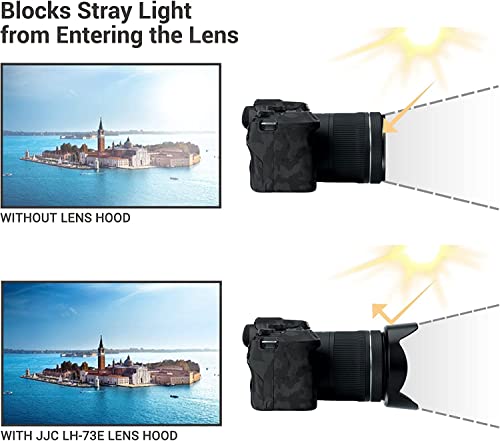 Image of JJC LH-73E Lens Hood for Canon RF 15-30mm F4.5-6.3 is STM Lens Replaces Canon EW-73E with Reversible Design, Compatible with 67mm Filter and Snap-on Lens Cap