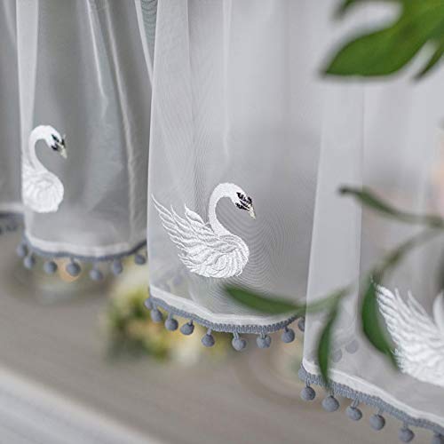 Media cortina de cocina ideal para decorar el fregadero o las puertas de armarios con estilo 6